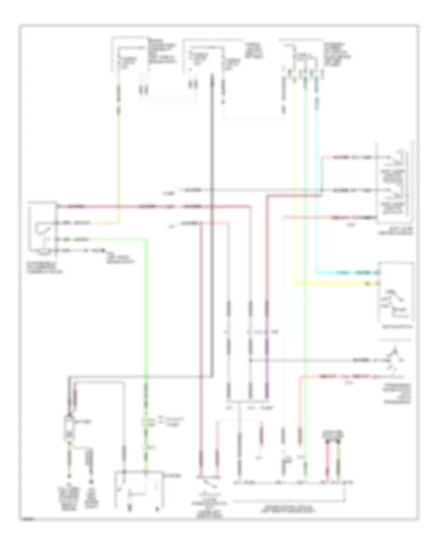 Starting Wiring Diagram, Except Evolution for Mitsubishi Lancer ES 2014