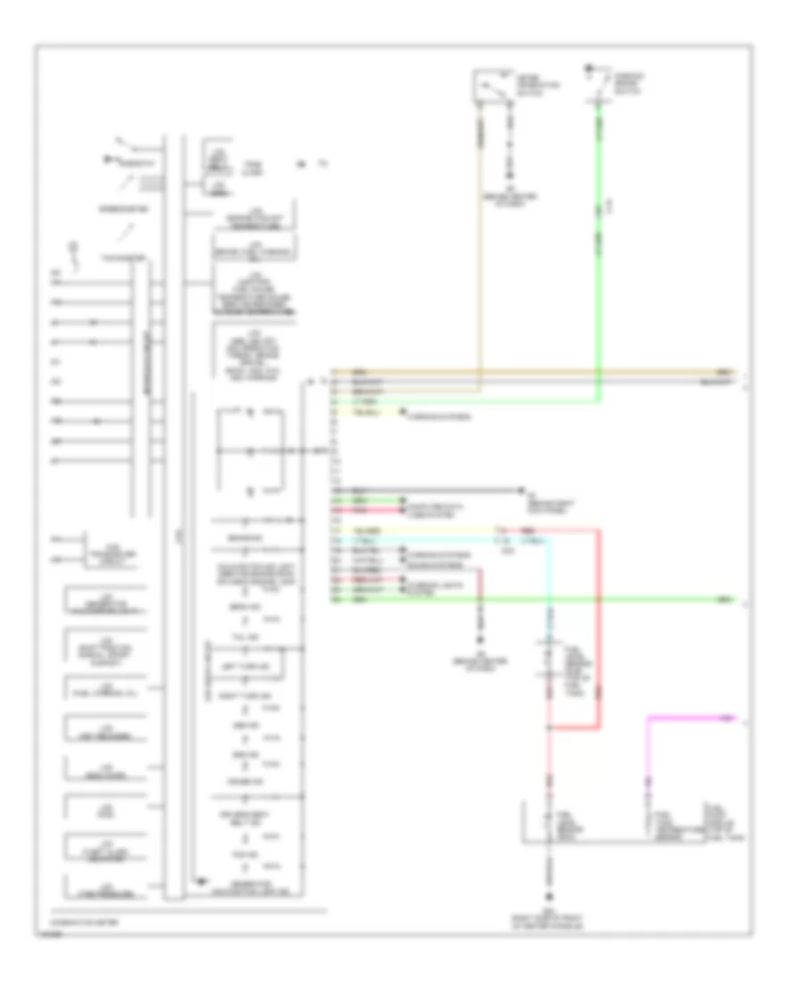 Instrument Cluster Wiring Diagram Evolution 1 of 2 for Mitsubishi Lancer ES 2014