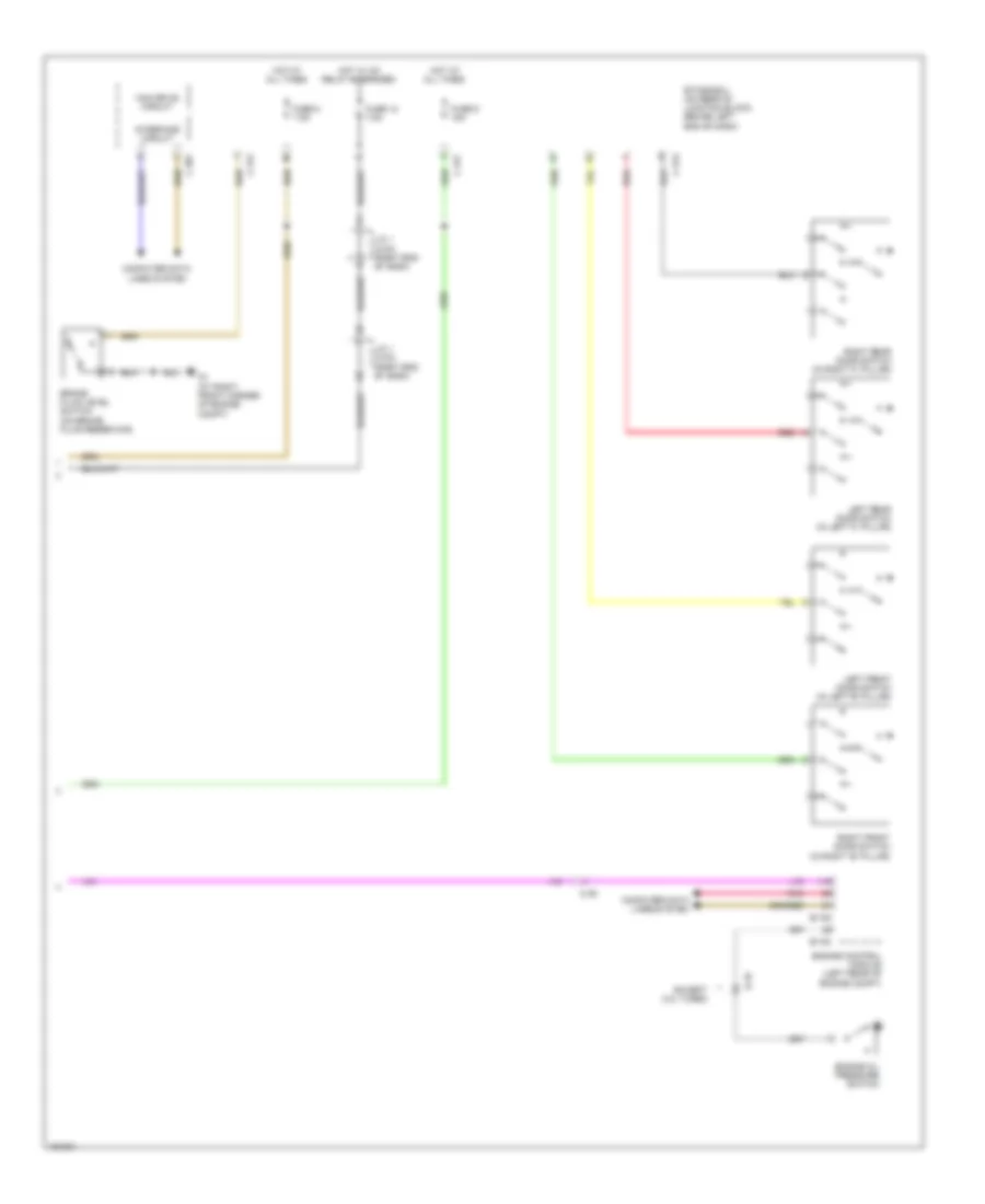Instrument Cluster Wiring Diagram, Except Evolution (2 of 2) for Mitsubishi Lancer ES 2014