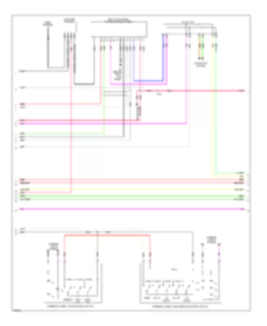 Navigation Wiring Diagram, Evolution (2 of 3) for Mitsubishi Lancer ES 2014