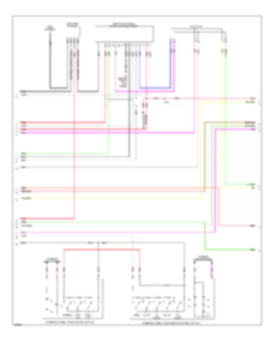 Radio Wiring Diagram, Evolution without Multi-Communication System with Amplifier (2 of 3) for Mitsubishi Lancer ES 2014