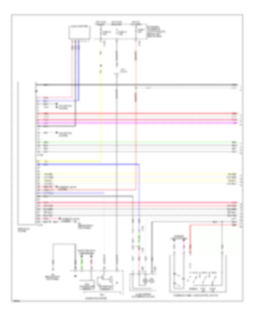 Radio Wiring Diagram, Evolution without Multi-Communication System without Amplifier (1 of 2) for Mitsubishi Lancer ES 2014