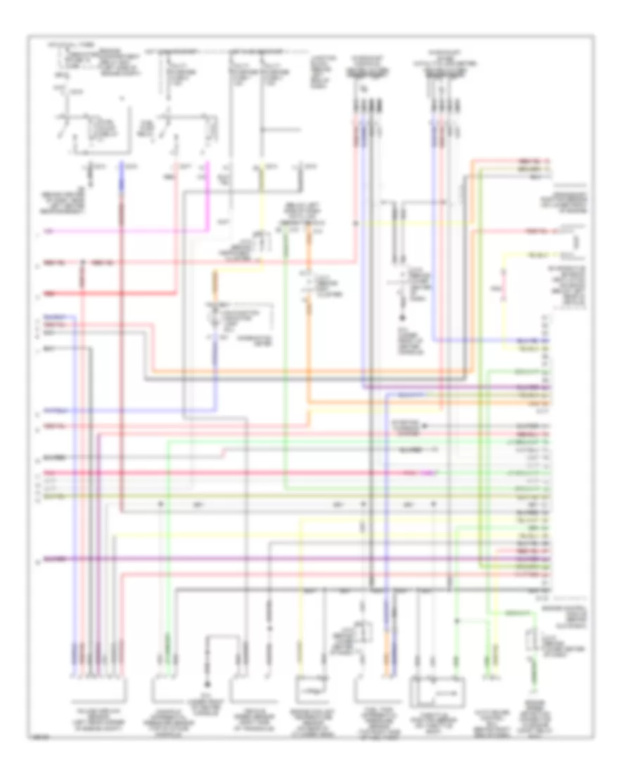 2.0L, Engine Performance Wiring Diagram, with MT (2 of 2) for Mitsubishi Lancer Ralliart 2004