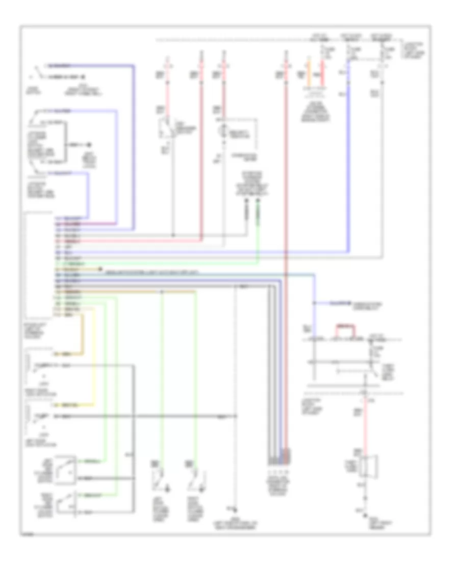 Anti theft Wiring Diagram Convertible for Mitsubishi 3000GT Spyder VR 4 1996 3000