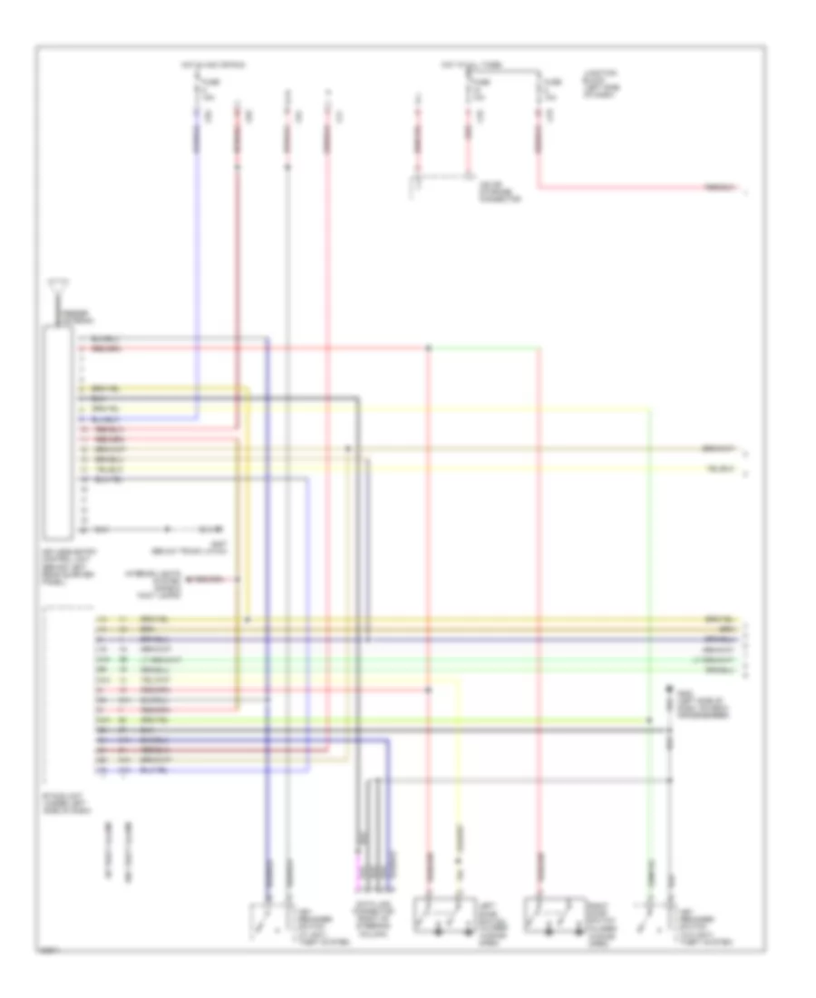 Power Door Lock Wiring Diagram 1 of 2 for Mitsubishi 3000GT Spyder VR 4 1996 3000