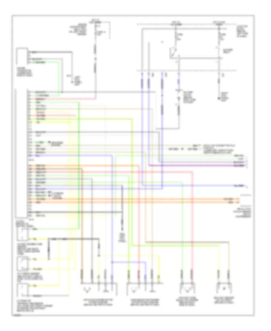 Automatic A C Wiring Diagram 1 of 2 for Mitsubishi Diamante LS 2001