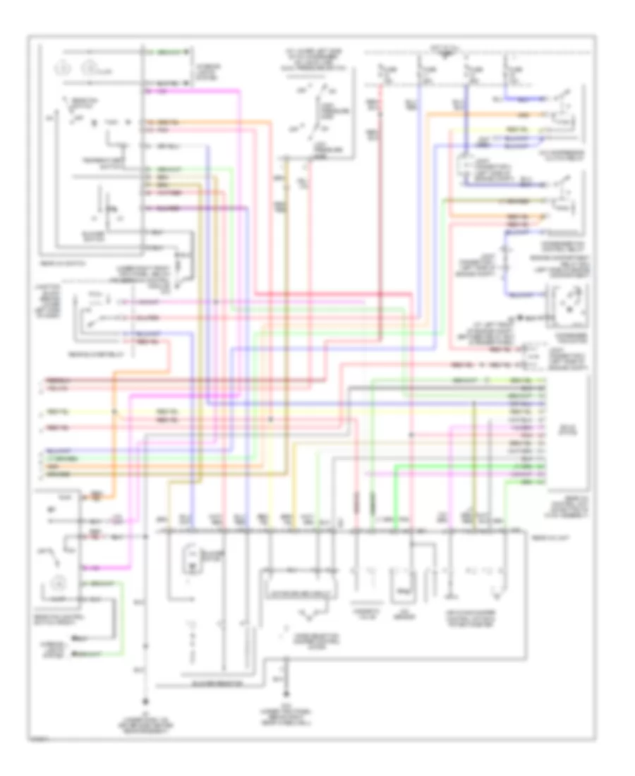 Automatic AC Wiring Diagram, with Rear AC (2 of 2) for Mitsubishi Montero Limited 2005
