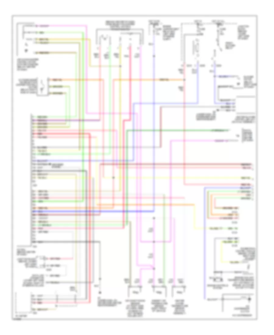 Automatic AC Wiring Diagram, with Rear Cooler (1 of 2) for Mitsubishi Montero Limited 2005
