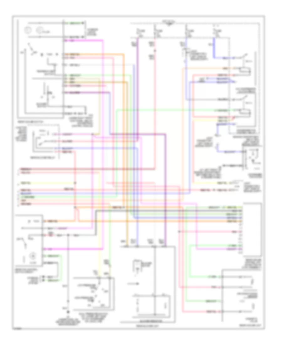 Automatic AC Wiring Diagram, with Rear Cooler (2 of 2) for Mitsubishi Montero Limited 2005