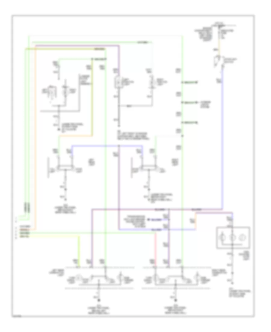 Exterior Lamps Wiring Diagram (2 of 2) for Mitsubishi Montero Limited 2005