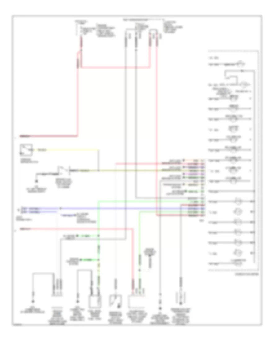 Instrument Cluster Wiring Diagram 2 of 2 for Mitsubishi Montero Limited 2005
