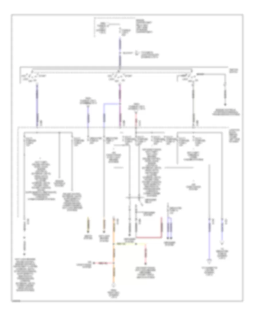 Power Distribution Wiring Diagram (2 of 3) for Mitsubishi Montero Limited 2005