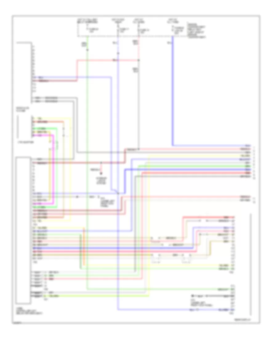Video System Wiring Diagram (1 of 2) for Mitsubishi Montero Limited 2005