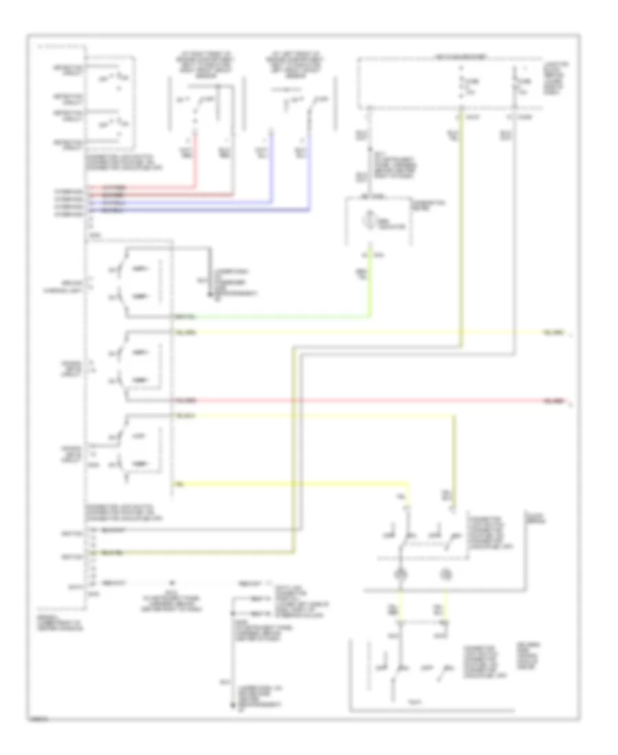 Supplemental Restraints Wiring Diagram 1 of 2 for Mitsubishi Montero Limited 2005
