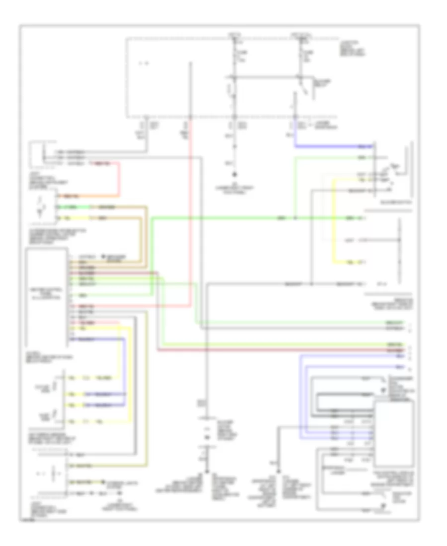 Manual A C Wiring Diagram Except Evolution 1 of 2 for Mitsubishi Lancer Sportback LS 2004