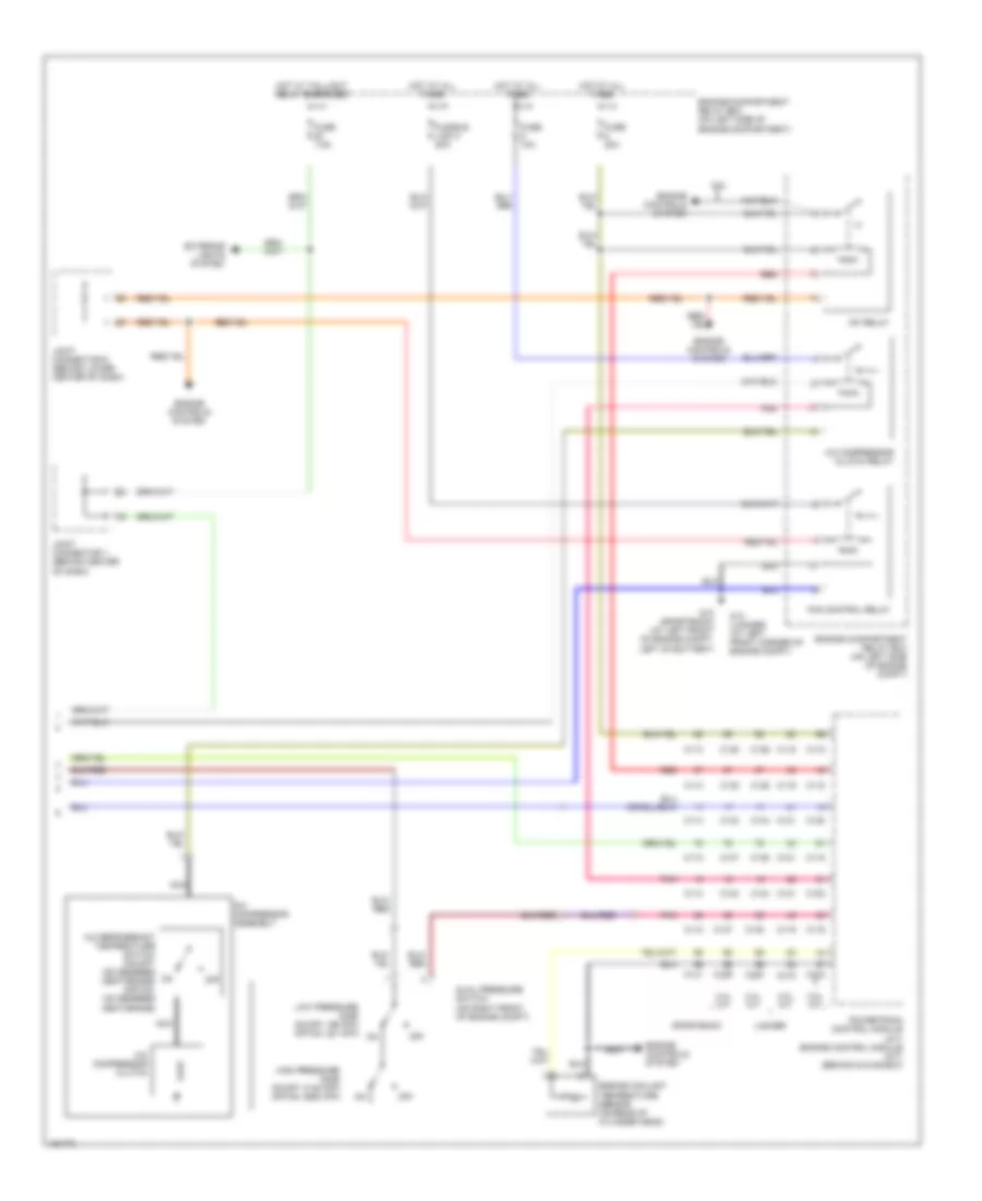 Manual AC Wiring Diagram, Except Evolution (2 of 2) for Mitsubishi Lancer Sportback LS 2004