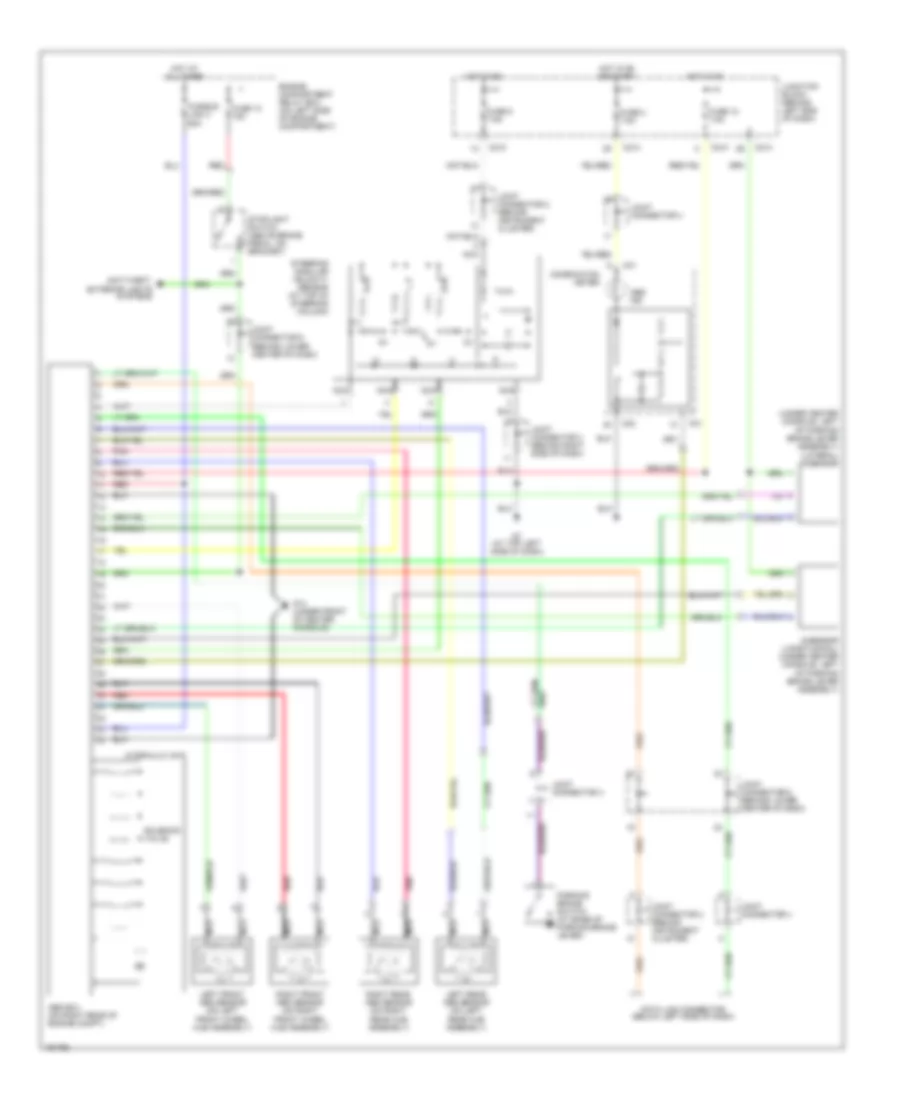 Anti lock Brakes Wiring Diagram Evolution for Mitsubishi Lancer Sportback LS 2004