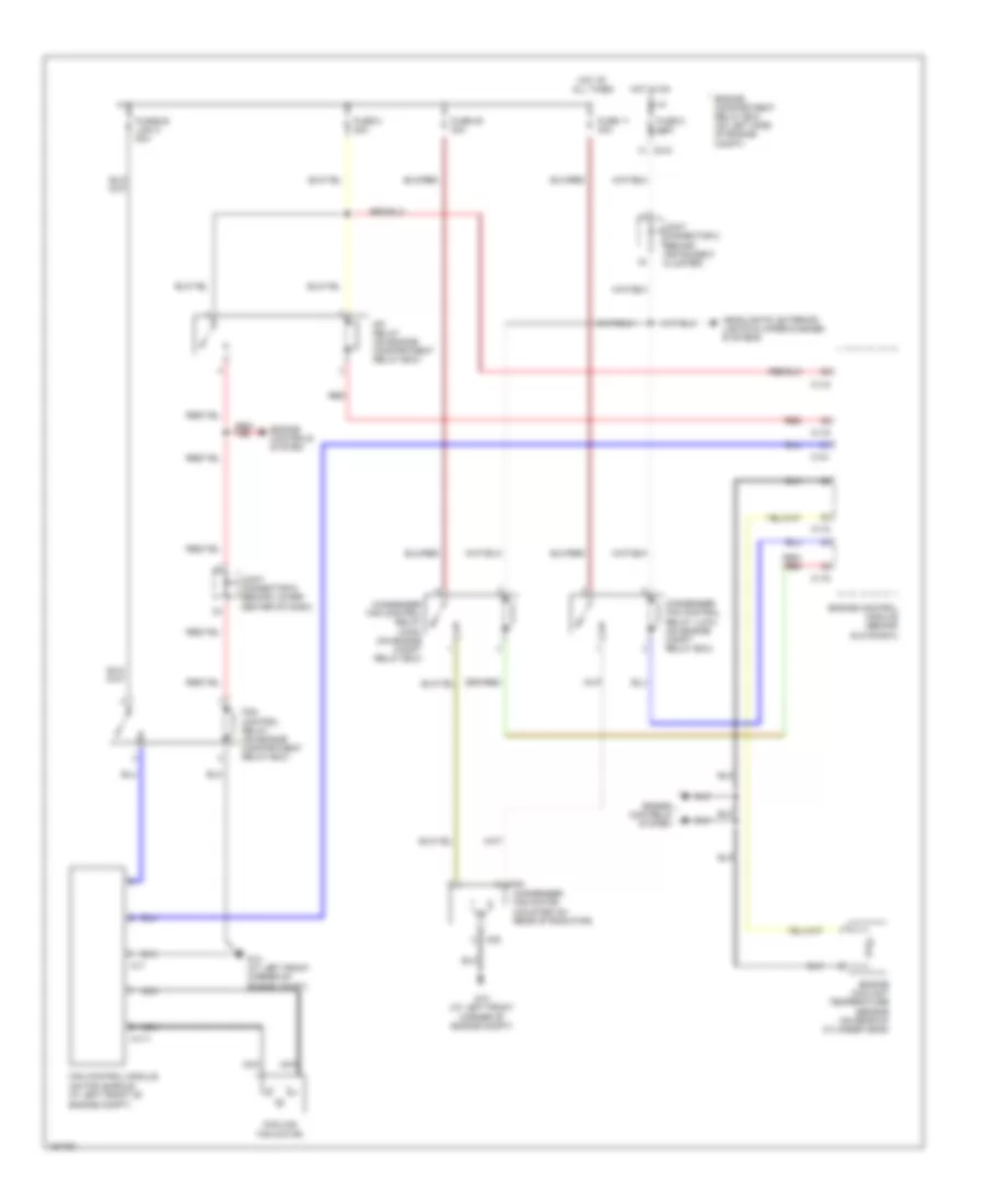 Cooling Fan Wiring Diagram Evolution for Mitsubishi Lancer Sportback LS 2004