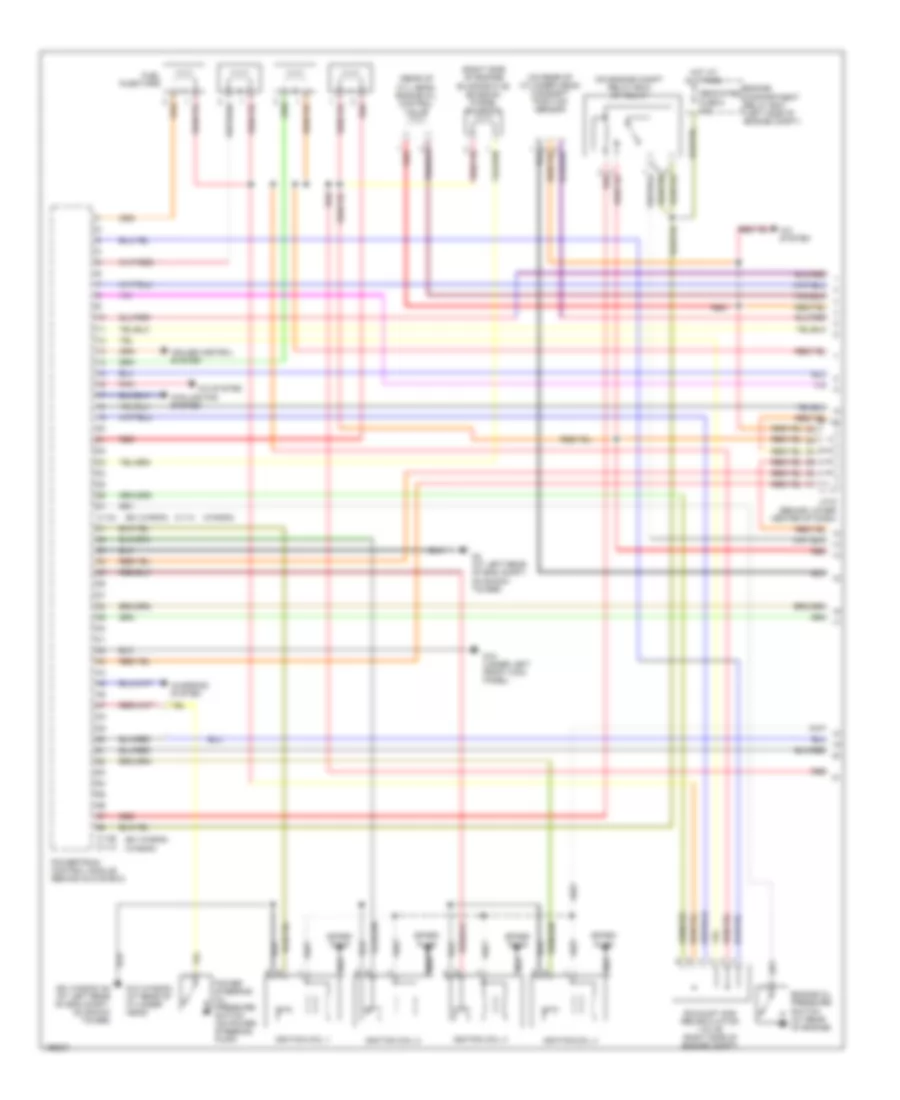 2 4L Engine Performance Wiring Diagram with A T 1 of 5 for Mitsubishi Lancer Sportback LS 2004