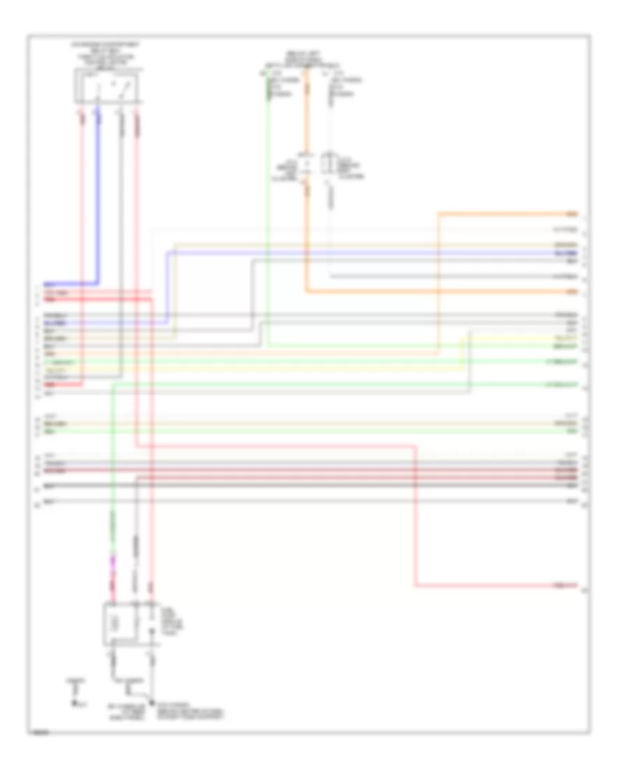 2.4L, Engine Performance Wiring Diagram, with AT (3 of 5) for Mitsubishi Lancer Sportback LS 2004