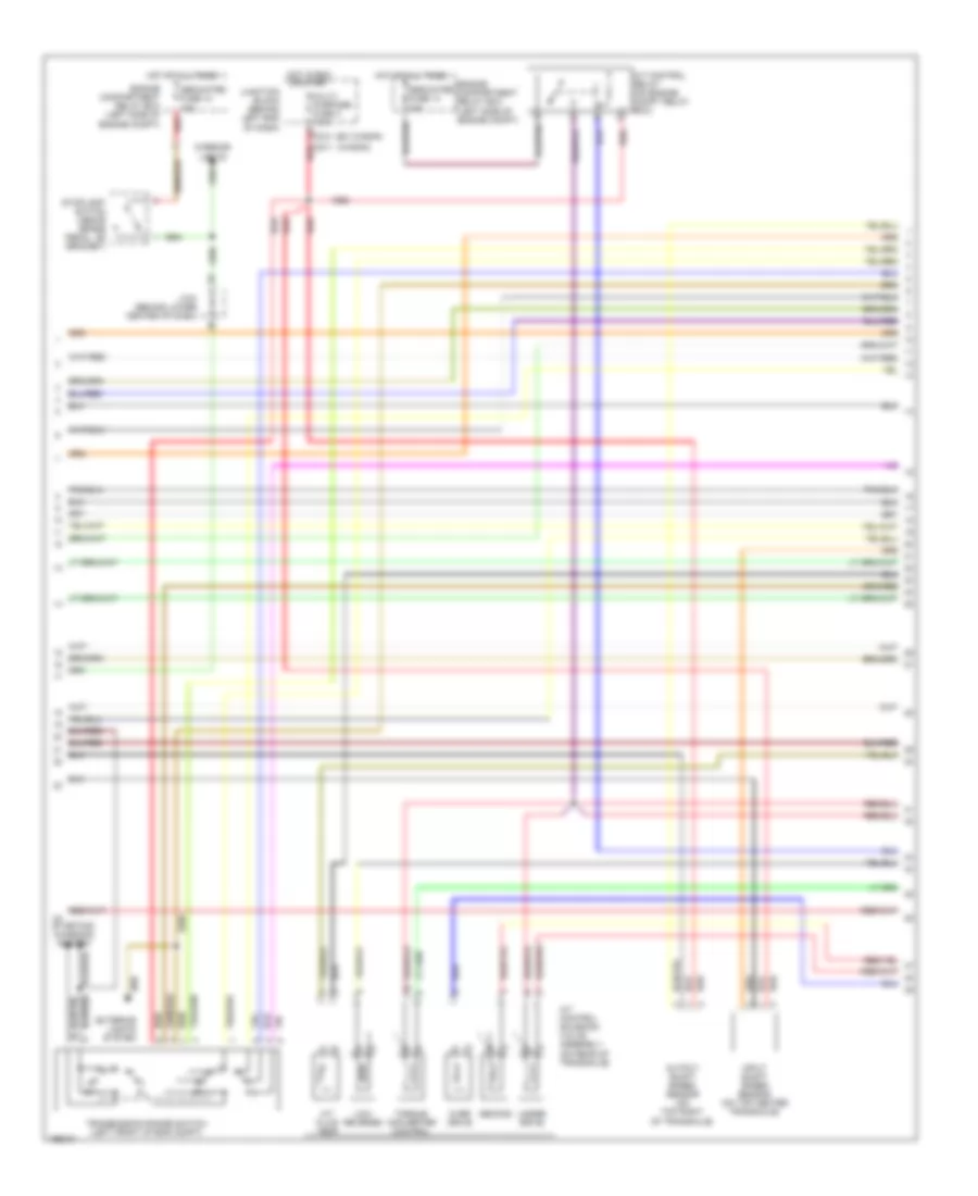 2.4L, Engine Performance Wiring Diagram, with AT (4 of 5) for Mitsubishi Lancer Sportback LS 2004