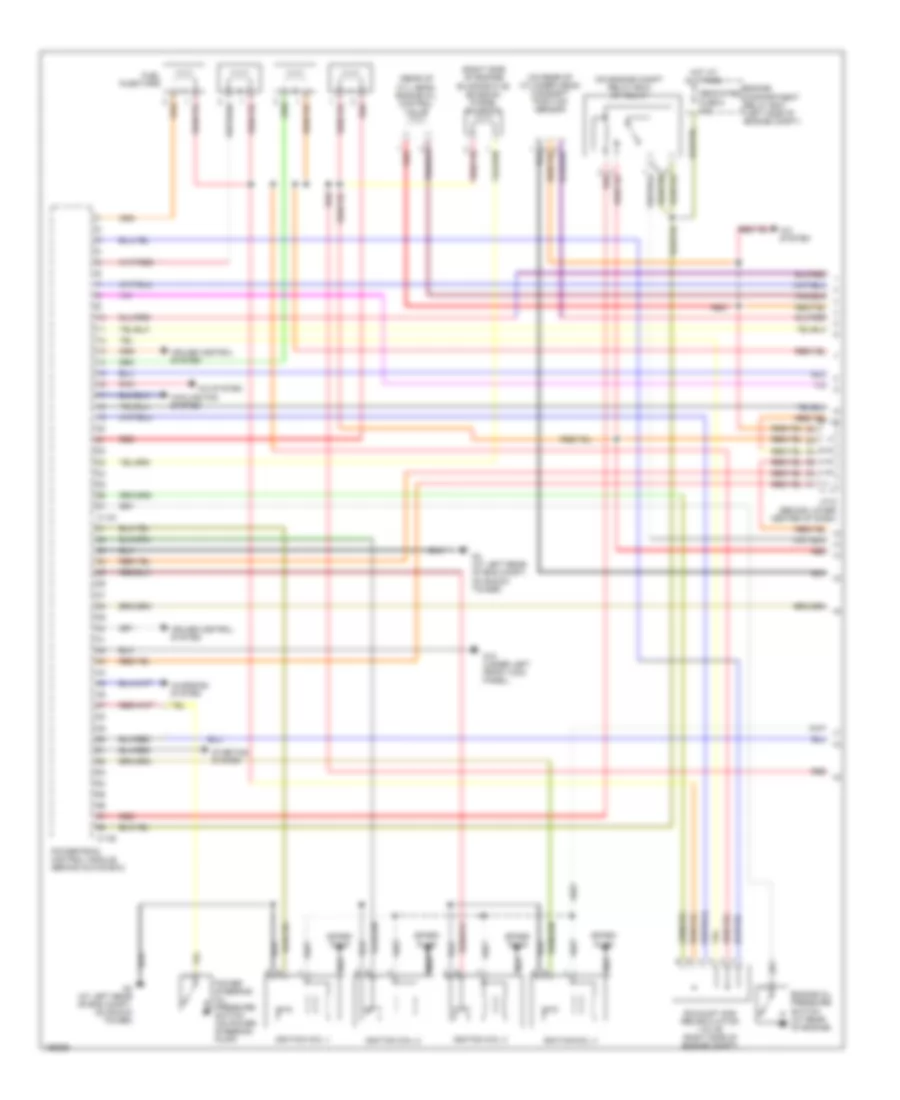 2.4L, Engine Performance Wiring Diagram, with MT (1 of 4) for Mitsubishi Lancer Sportback LS 2004