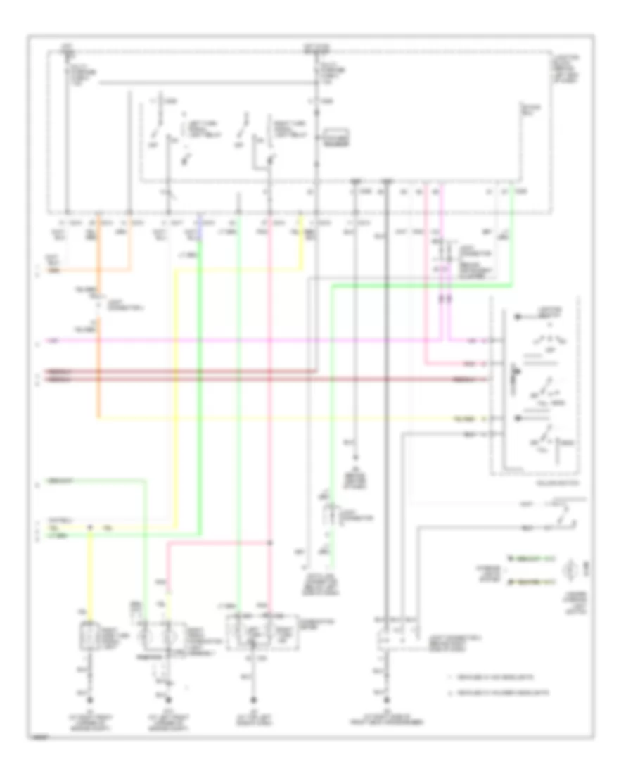 Exterior Lamps Wiring Diagram Evolution 2 of 2 for Mitsubishi Lancer Sportback LS 2004