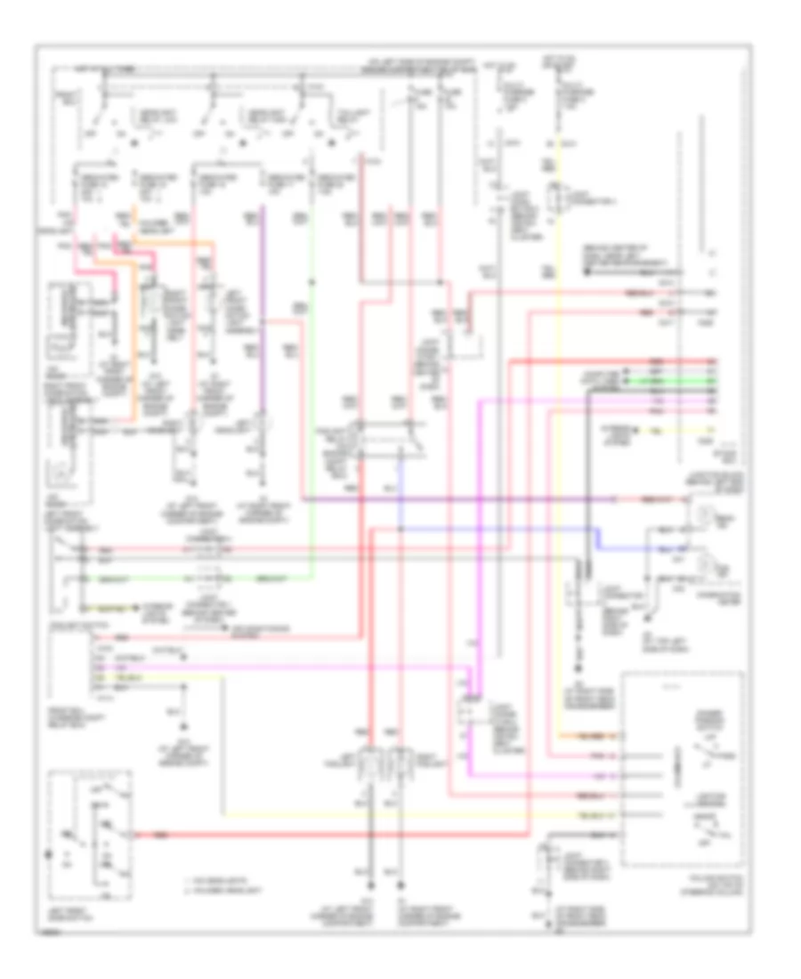 Headlights Wiring Diagram Evolution for Mitsubishi Lancer Sportback LS 2004