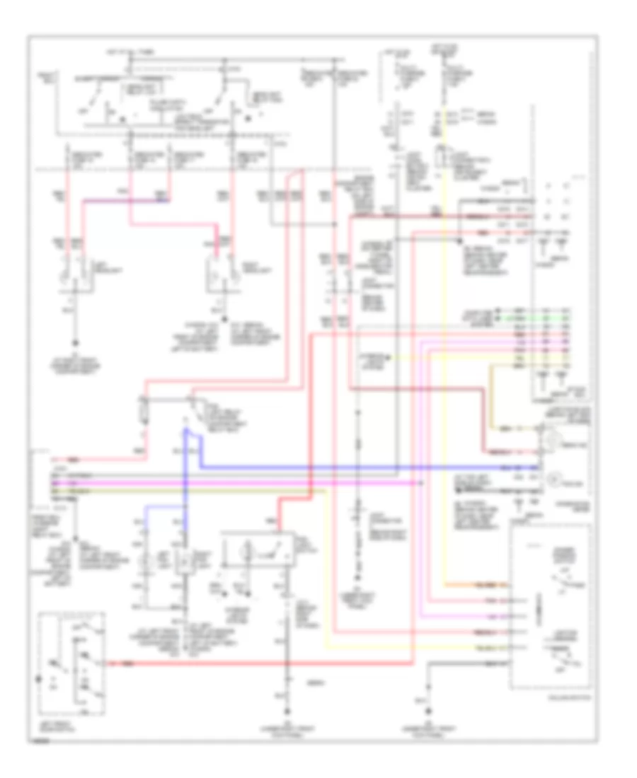 Headlights Wiring Diagram Except Evolution for Mitsubishi Lancer Sportback LS 2004