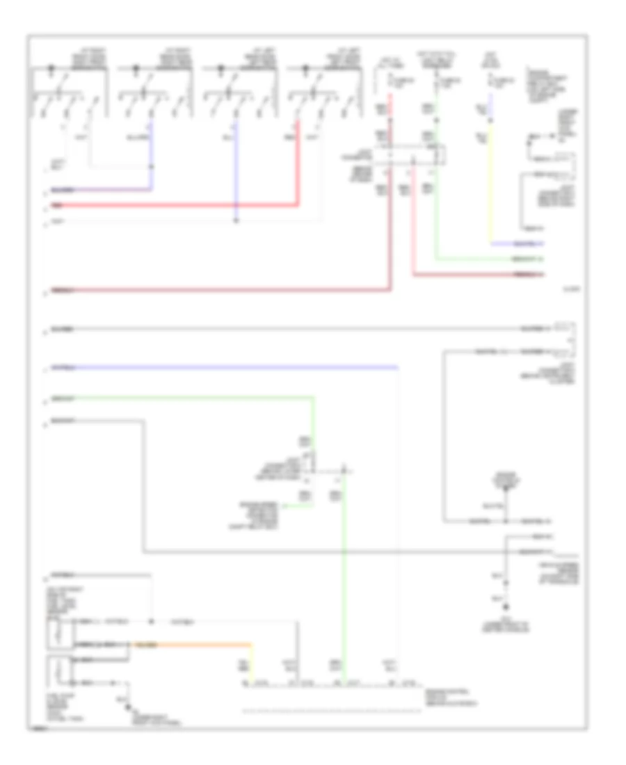 Instrument Cluster Wiring Diagram, Evolution (2 of 2) for Mitsubishi Lancer Sportback LS 2004