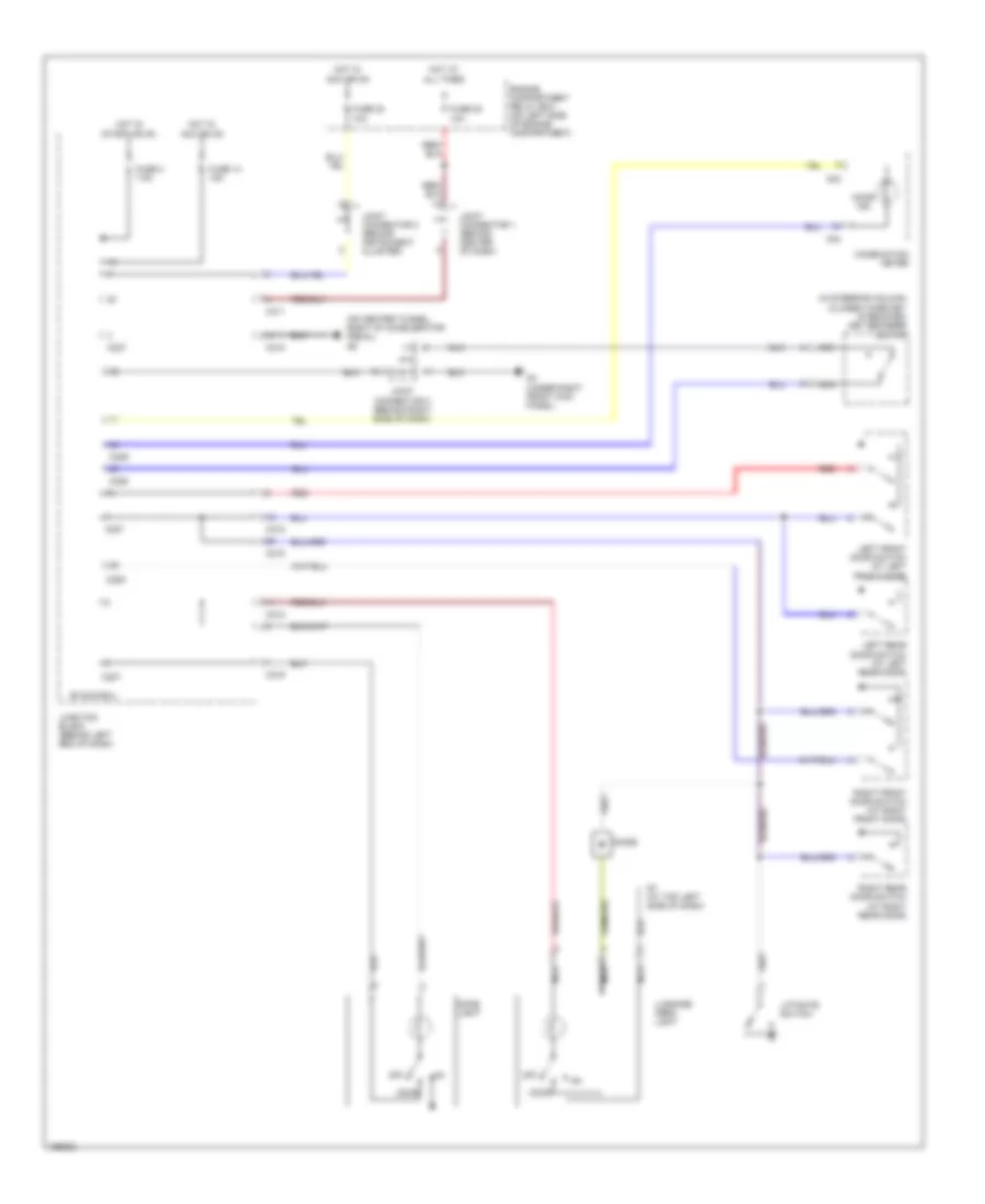 Courtesy Lamps Wiring Diagram, Wagon for Mitsubishi Lancer Sportback LS 2004