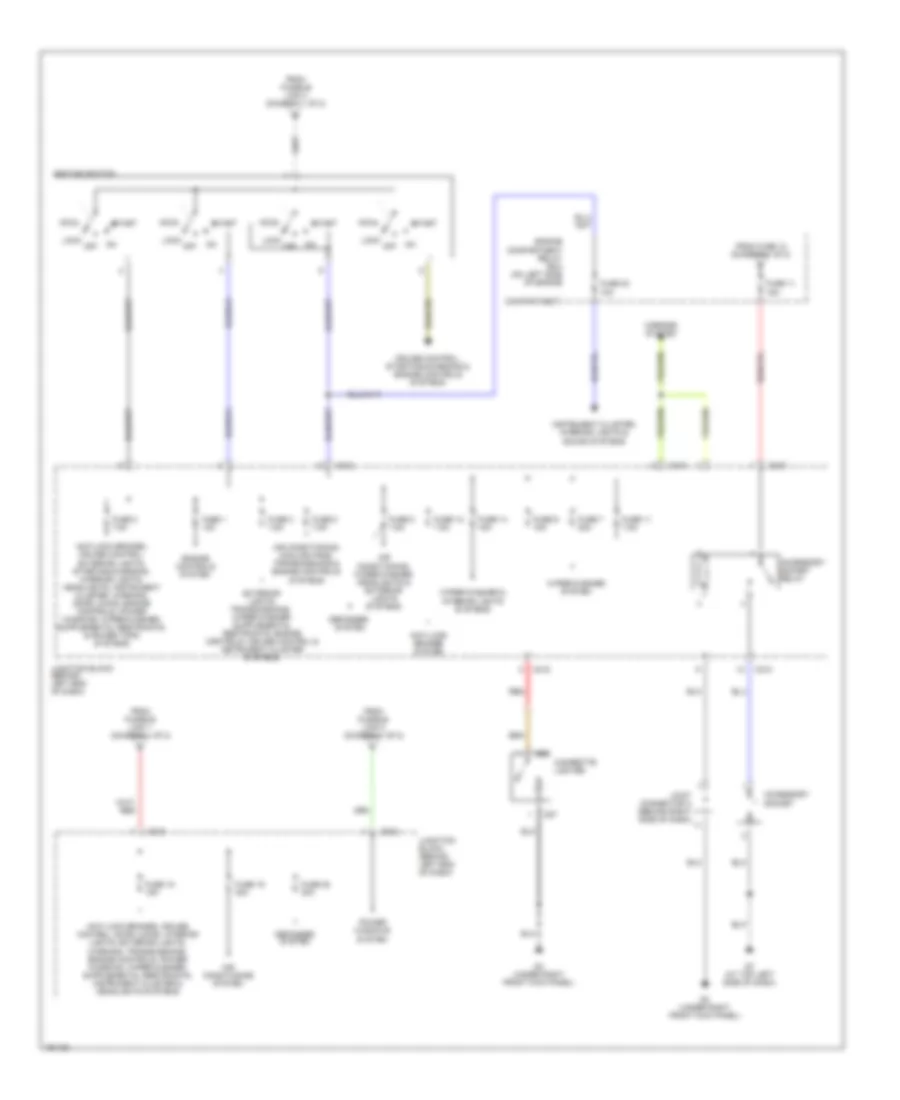 Power Distribution Wiring Diagram Wagon 2 of 2 for Mitsubishi Lancer Sportback LS 2004