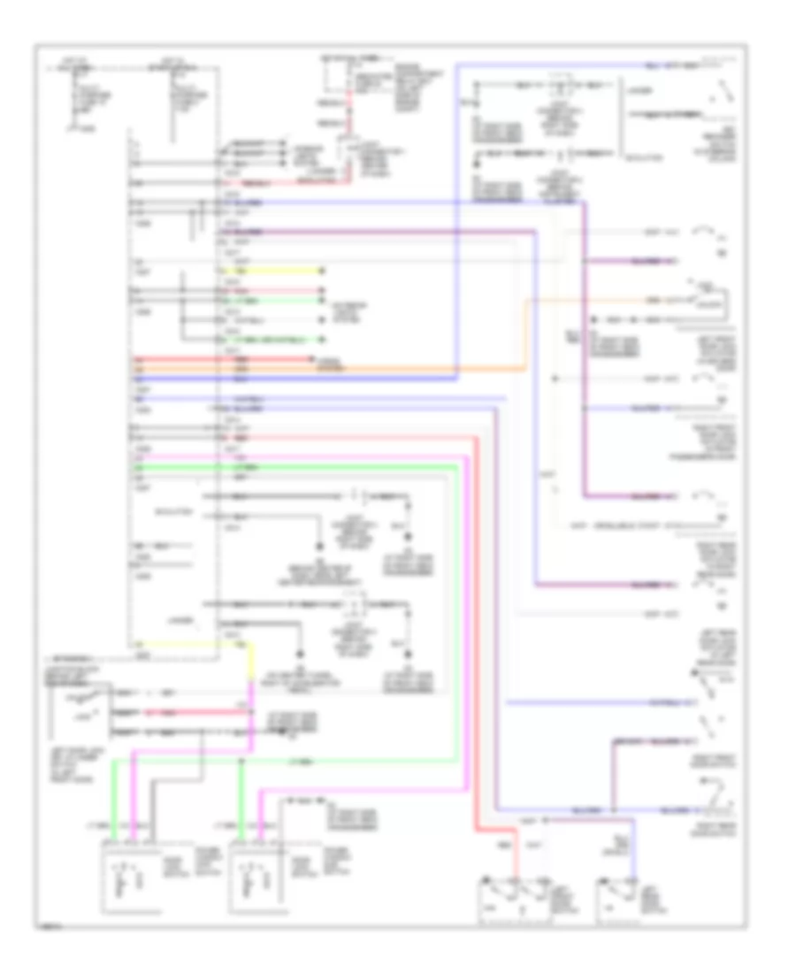 Power Door Locks Wiring Diagram Sedan with Keyless Entry for Mitsubishi Lancer Sportback LS 2004