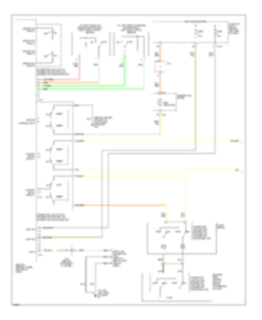 Supplemental Restraints Wiring Diagram Evolution 1 of 2 for Mitsubishi Lancer Sportback LS 2004