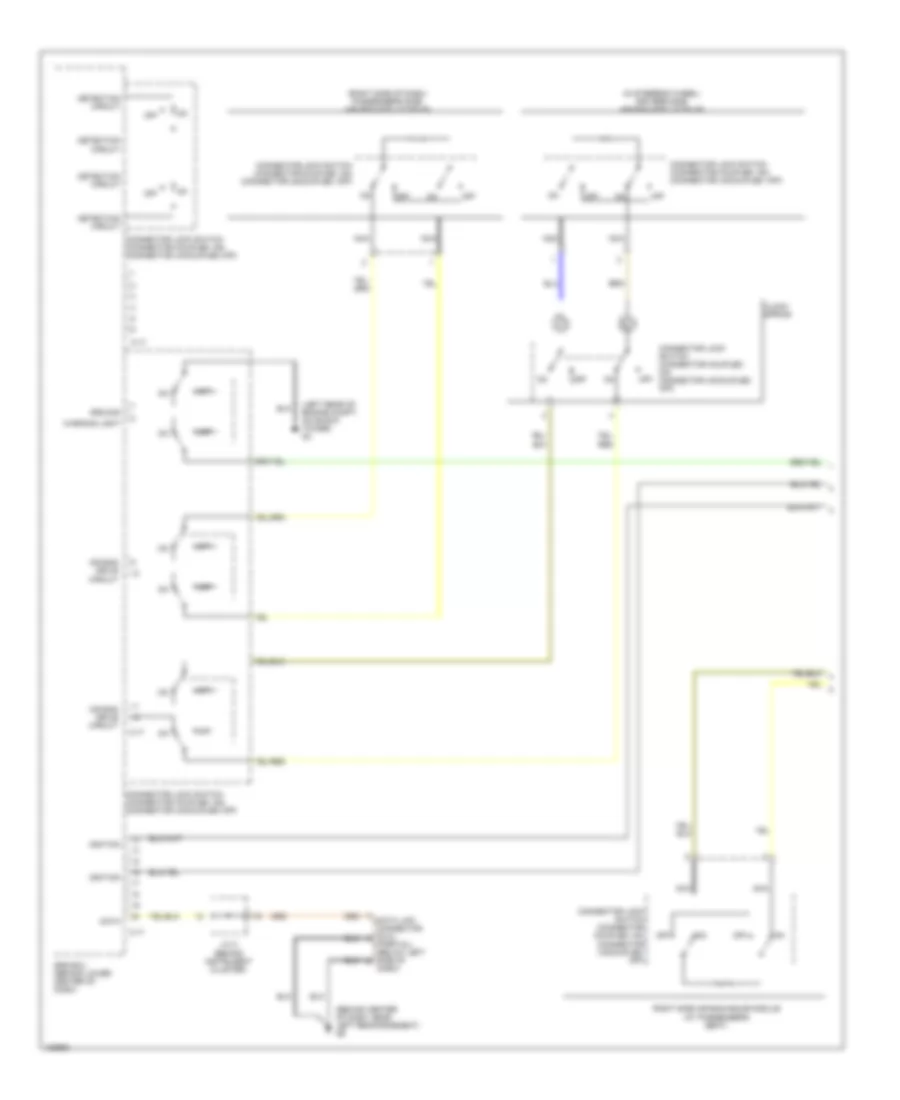 Supplemental Restraints Wiring Diagram Wagon 1 of 2 for Mitsubishi Lancer Sportback LS 2004