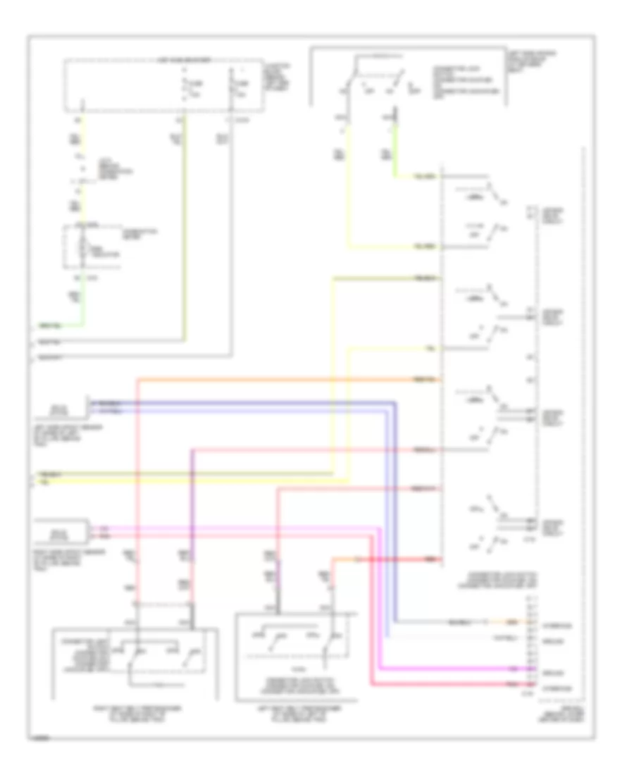 Supplemental Restraints Wiring Diagram Wagon 2 of 2 for Mitsubishi Lancer Sportback LS 2004