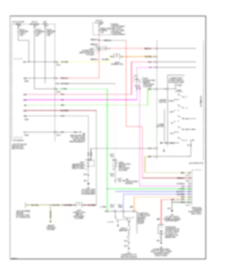 Front Wiper Washer Wiring Diagram Evolution for Mitsubishi Lancer Sportback LS 2004