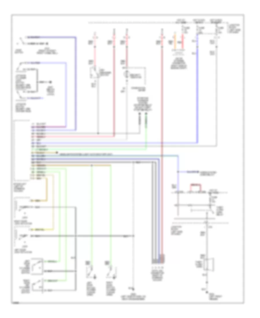 Anti theft Wiring Diagram Hatchback for Mitsubishi 3000GT VR 4 1996 3000