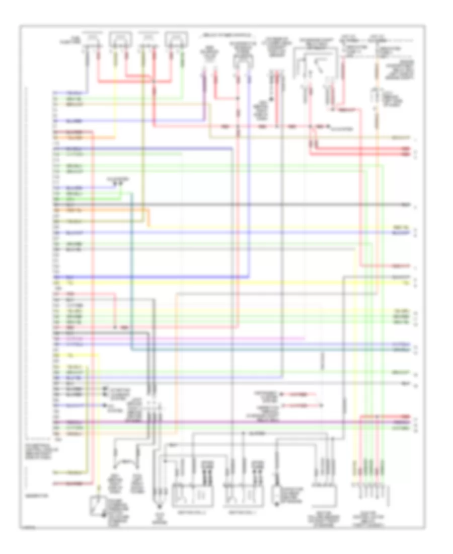 2 4L Engine Performance Wiring Diagram without Sportronic 1 of 3 for Mitsubishi Eclipse GS 2001