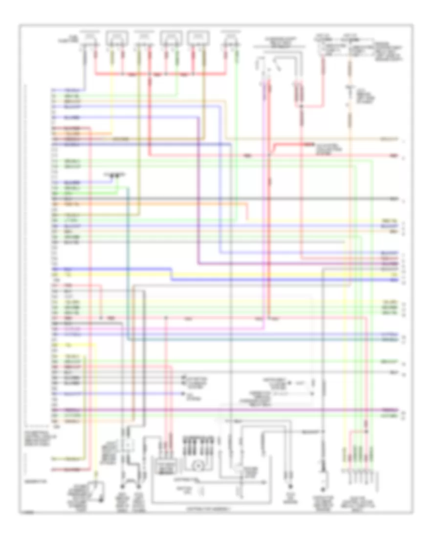3 0L Engine Performance Wiring Diagram with Sportronic 1 of 4 for Mitsubishi Eclipse GS 2001