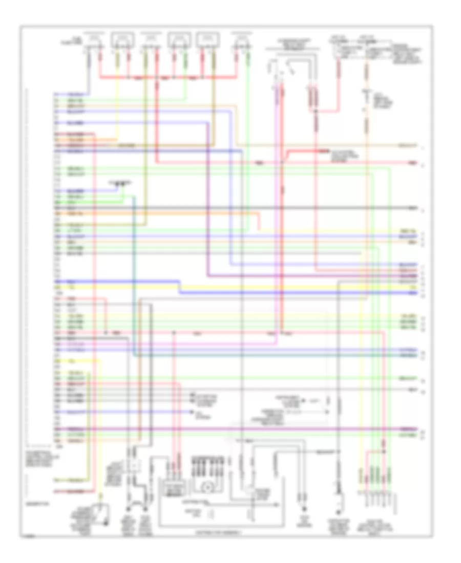 3 0L Engine Performance Wiring Diagram without Sportronic 1 of 3 for Mitsubishi Eclipse GS 2001