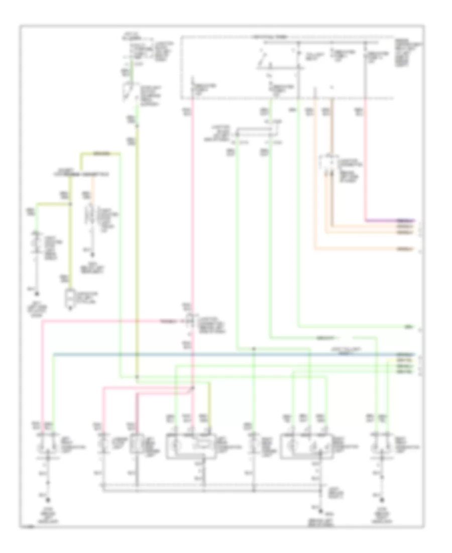 Exterior Lamps Wiring Diagram 1 of 2 for Mitsubishi Eclipse GS 2001