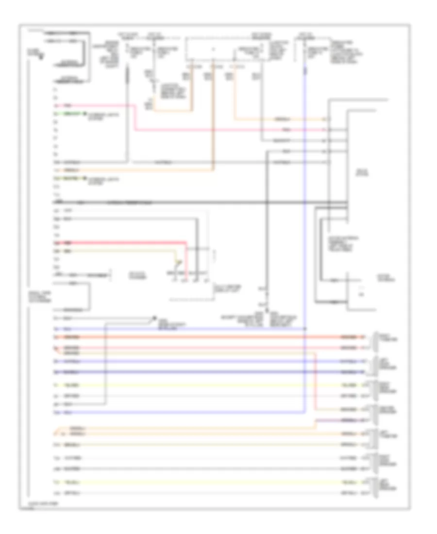 Radio Wiring Diagram with Amplifier for Mitsubishi Eclipse GS 2001