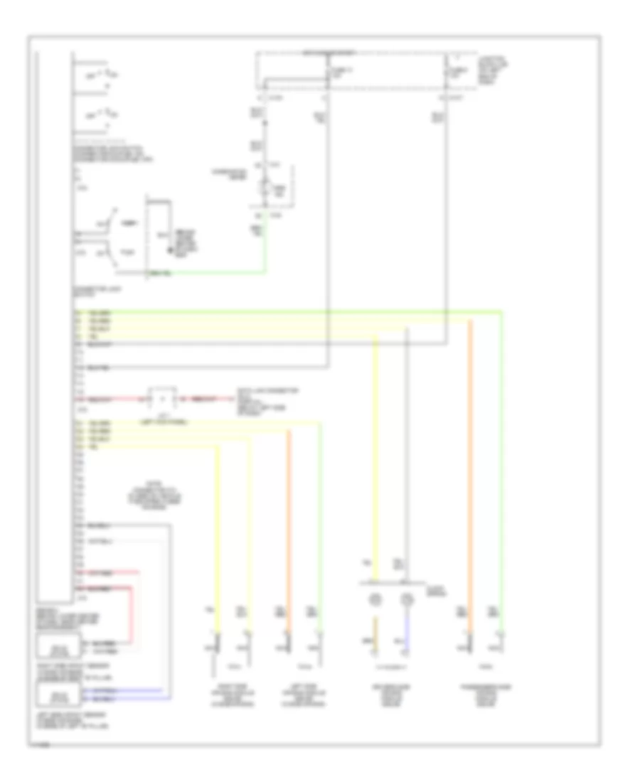 Supplemental Restraints Wiring Diagram for Mitsubishi Eclipse GS 2001