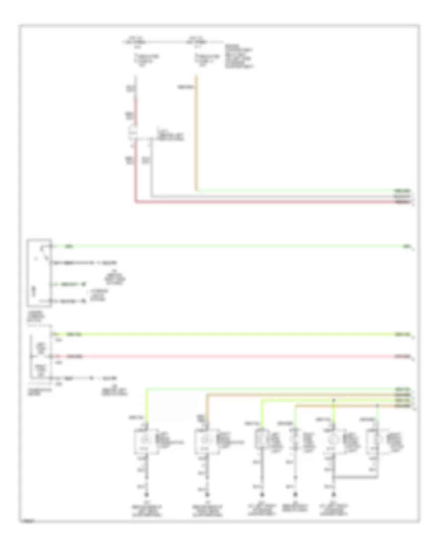 Turn  Hazard Lamps Wiring Diagram 1 of 2 for Mitsubishi Outlander Limited 2005