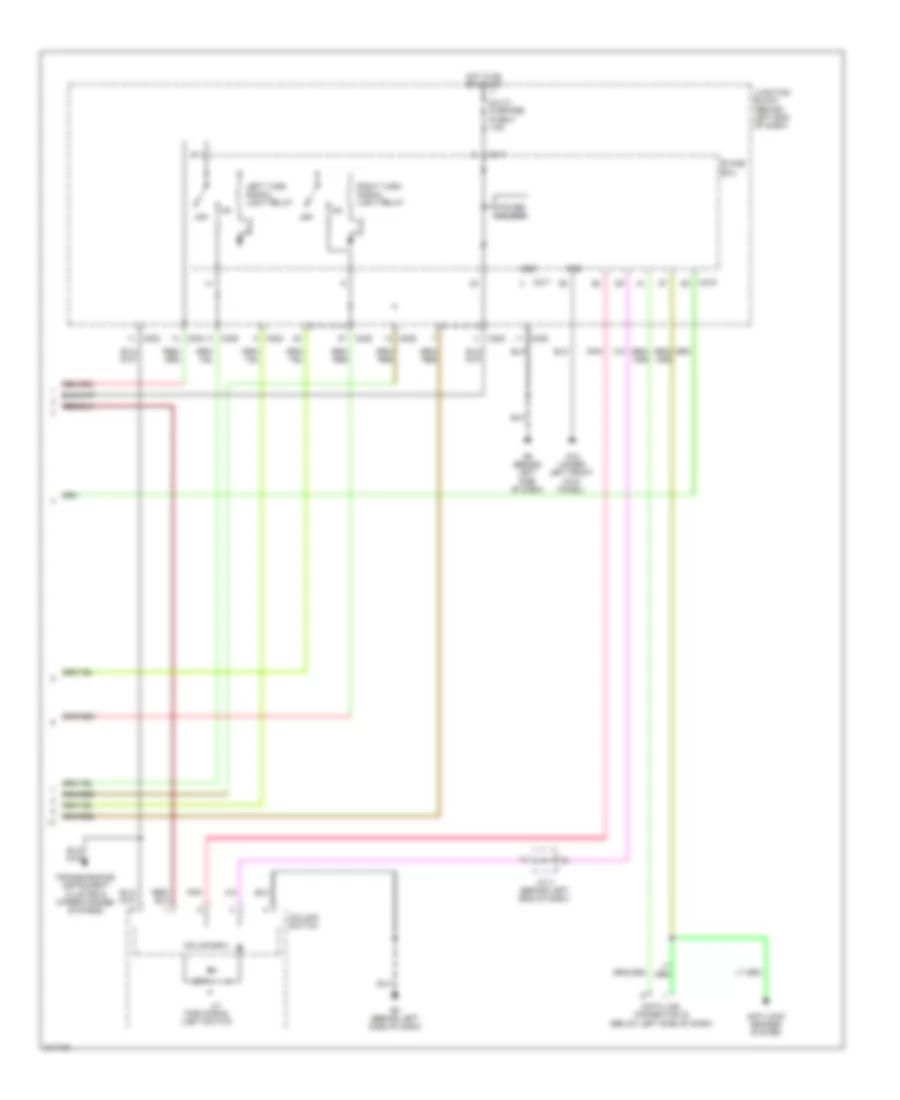 Turn  Hazard Lamps Wiring Diagram 2 of 2 for Mitsubishi Outlander Limited 2005