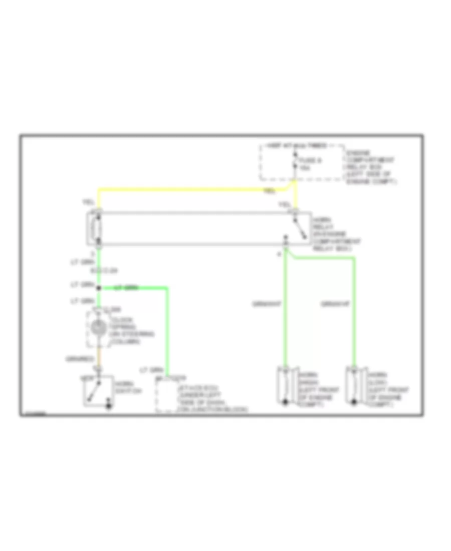 Horn Wiring Diagram for Mitsubishi Eclipse GT 2010