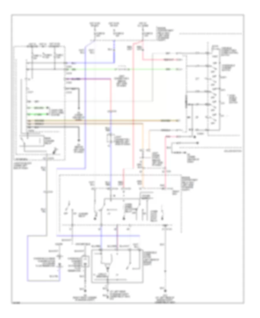 Front Wiper Washer Wiring Diagram for Mitsubishi Eclipse GT 2010