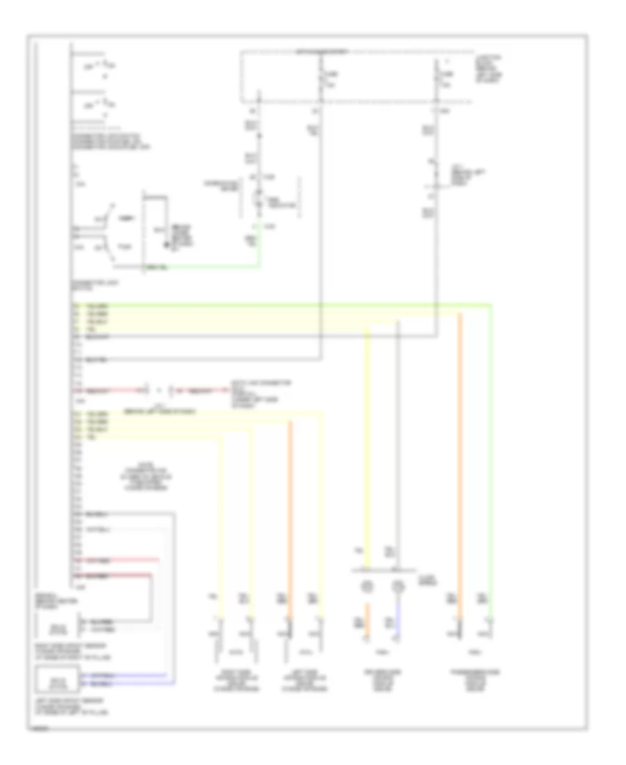 Supplemental Restraint Wiring Diagram for Mitsubishi Galant ES 2002