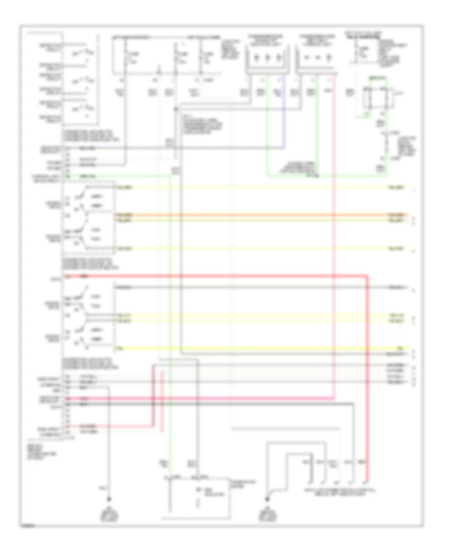 Supplemental Restraints Wiring Diagram 1 of 3 for Mitsubishi Outlander LS 2005